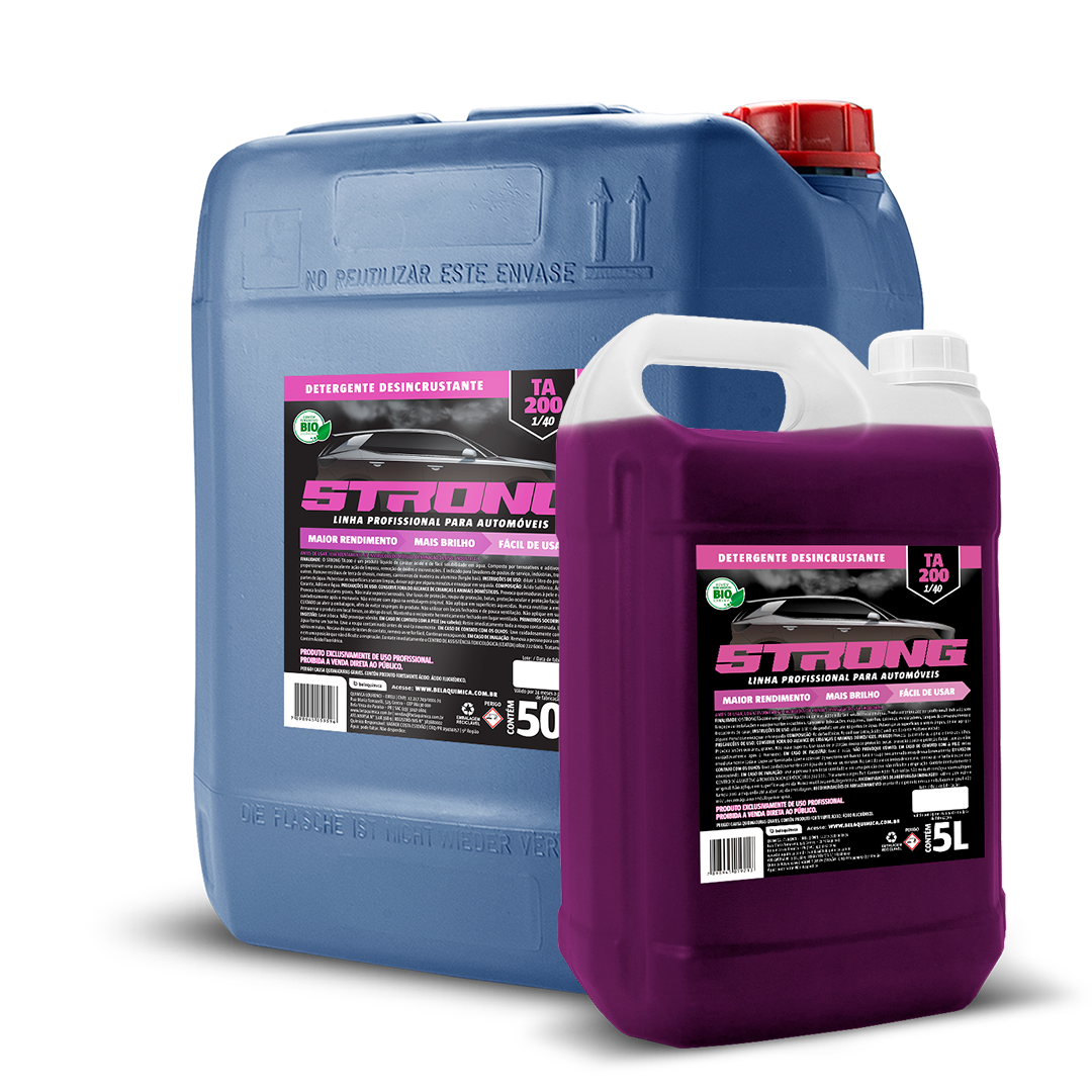 Remove sujidedas pesada, oxidos e incrustações, restaure o brilho e proteja o inox com o Detergente Desincrustante TA 200 | Strong automotive.