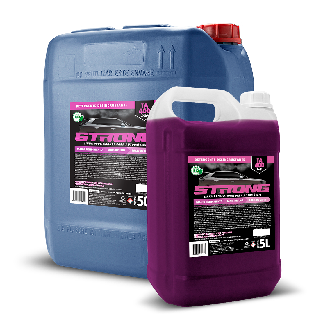 Remove sujidedas pesada, oxidos e incrustações, restaure o brilho e proteja o inox com o Detergente Desincrustante TA 400 | Strong automotive.